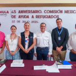 Yamil Melgar reconoce labor humanitaria de la COMAR en su 45 aniversario