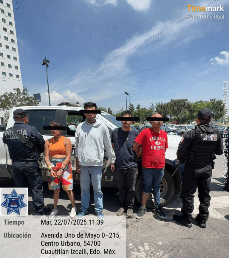 Caen presuntos ladrones de tiendas de conveniencia en Cuautitlán Izcalli