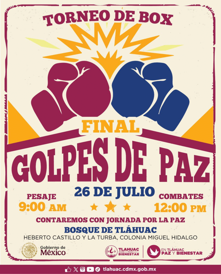 Tláhuac celebra la gran final del Torneo de Box “Golpes de Paz” con jornada por el bienestar