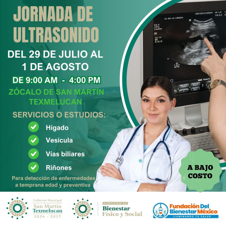 San Martín Texmelucan promueve salud preventiva con jornada de ultrasonido a bajo costo