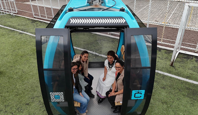 Claudia Sheinbaum y Clara Brugada presentan la Línea 4 del Cablebús, la más larga del mundo