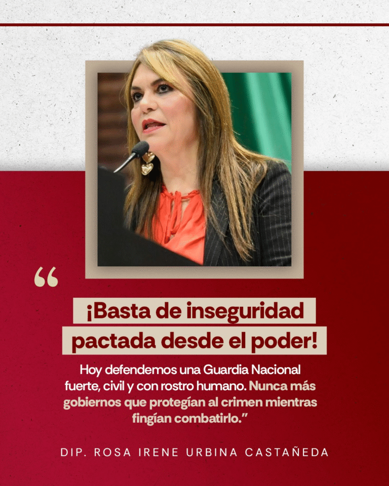 Rosa Irene Urbina exige una Guardia Nacional civil y con rostro humano