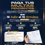 Continúa aprovechando el 50% de descuento en multas de Tránsito rezagadas: Angel Torres