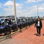 Delfina Gómez entrega 455 patrullas para fortalecer seguridad en Ecatepec