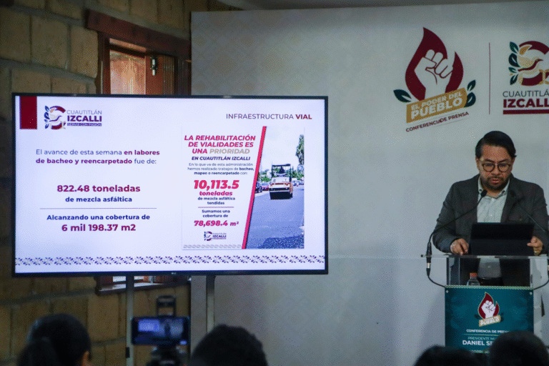Gobierno de Cuautitlán Izcalli rompe récord de rehabilitación vial en 2025