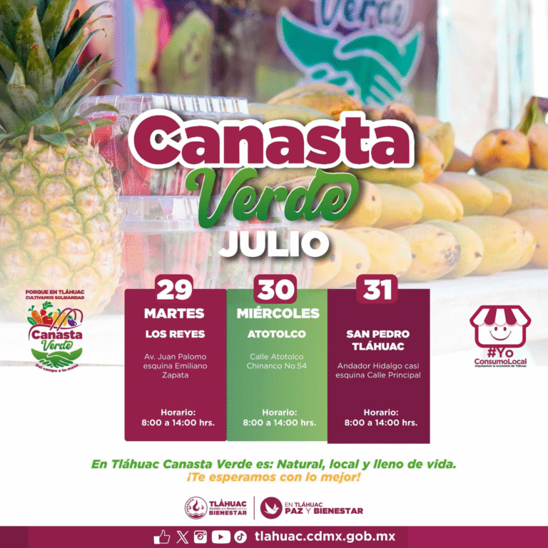 “Canasta Verde” continúa llevando productos frescos y accesibles a comunidades de Tláhuac