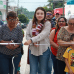Valeria Rosales entrega nueva calle pavimentada en el barrio San Martín de Villaflores