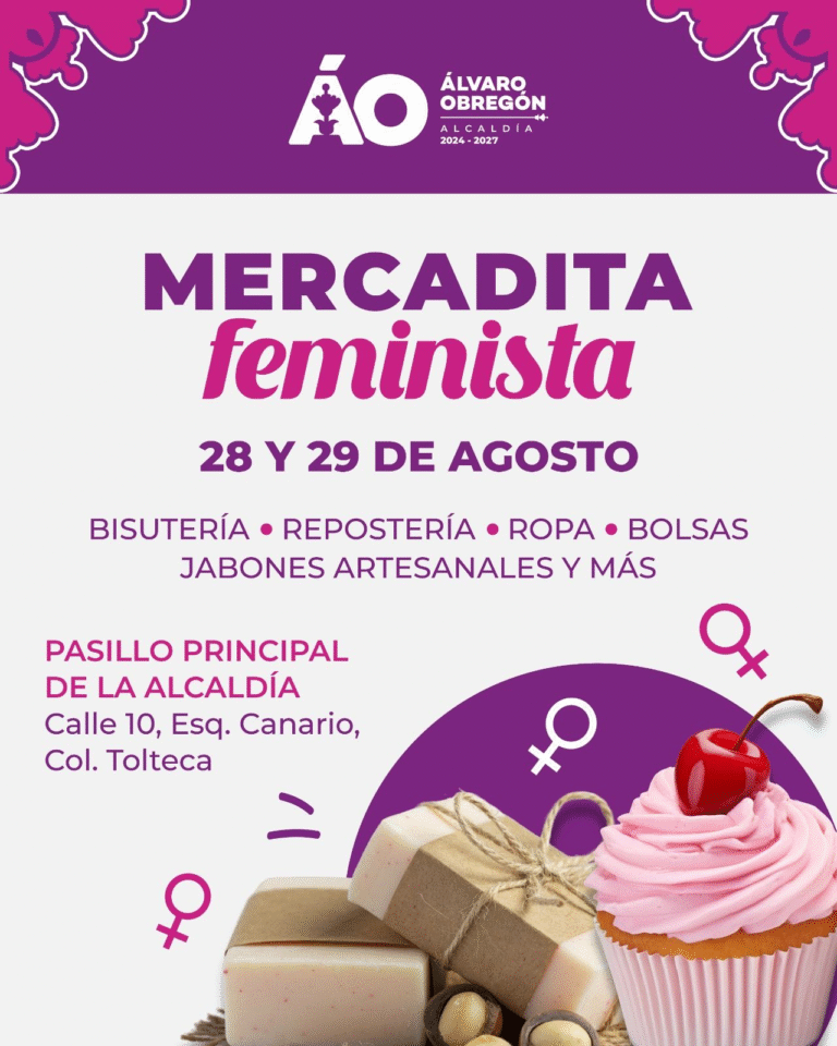 Alcaldía Álvaro Obregón impulsa la “Mercadita Feminista” para promover el emprendimiento de mujeres