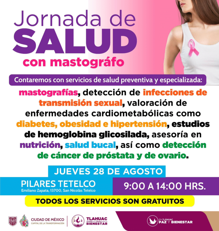 Tláhuac impulsa jornada de salud gratuita con mastógrafo y servicios de prevención