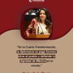 “Nuestra diplomacia se ejerce con dignidad y en defensa del pueblo”: Mariana Benítez
