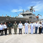 Autoridades reconocen labor de las Fuerzas Armadas en recorrido por el buque ARM Chiapas