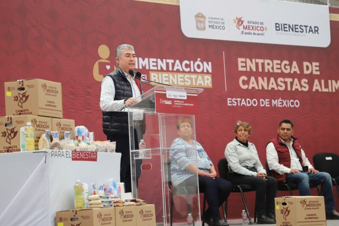 Gobierno del Estado de México entrega 4 mil canastas alimentarias a mujeres de Chicoloapan