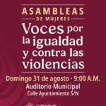 Izúcar de Matamoros impulsa asambleas de mujeres por la igualdad y contra las violencias