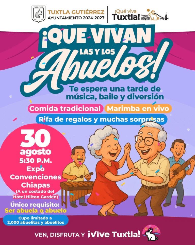 Tuxtla celebra a las abuelas y abuelos con música, comida y sorpresas