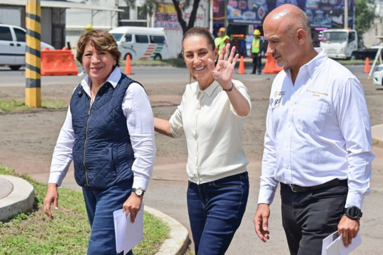 Sheinbaum y Delfina Gómez arrancan modernización vial en el Oriente del Edoméx