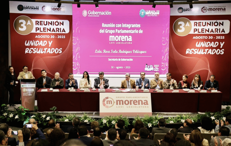 Rosa Icela Rodríguez participa en la 3ª plenaria de diputados de Morena