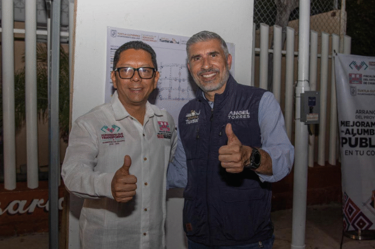 Inician trabajos de mejoramiento de alumbrado público; ahora en Barrio El Cerrito, en Tuxtla