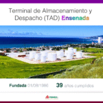 Pemex celebra 39 años de operación de su Terminal de Almacenamiento y Despacho en Ensenada