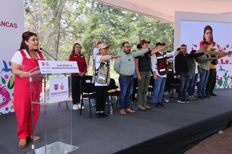 Clara Brugada presenta histórico plan para rescatar 26 barrancas y mil hectáreas de territorio verde en la CDMX