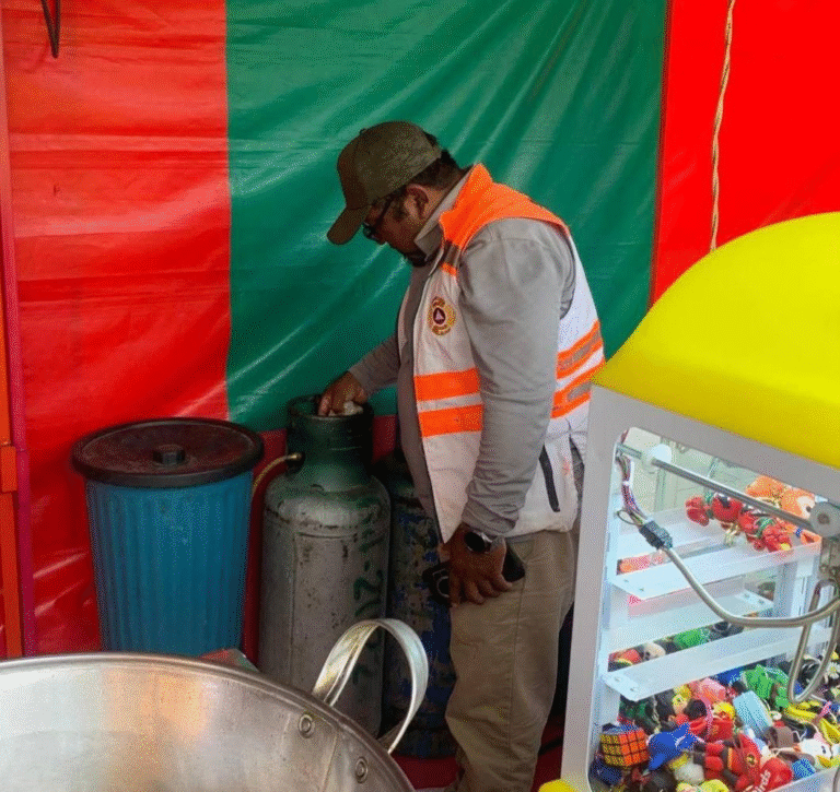 Refuerzan inspecciones de seguridad en la Feria de San Agustín 2025 en Tapachula