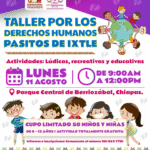 Invitan en Berriozábal a taller infantil “Pasitos de Ixtle” por los Derechos Humanos