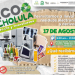 Cholula invita a jornada de recolección de residuos electrónicos y reciclables