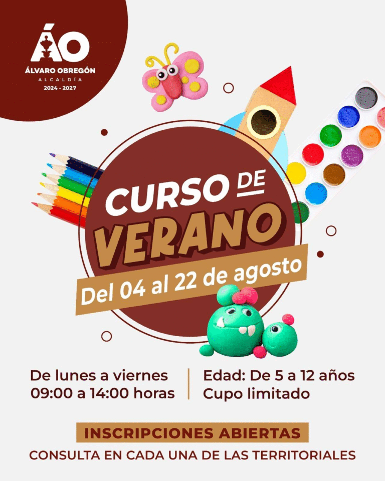 Álvaro Obregón invita a cursos de verano para niñas y niños de 5 a 12 años