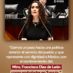 Marcela Michel López destaca política exterior cercana al pueblo y basada en la cooperación internacional