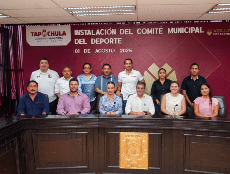 Instalan Comité Municipal del Deporte en Tapachula para fortalecer tejido social