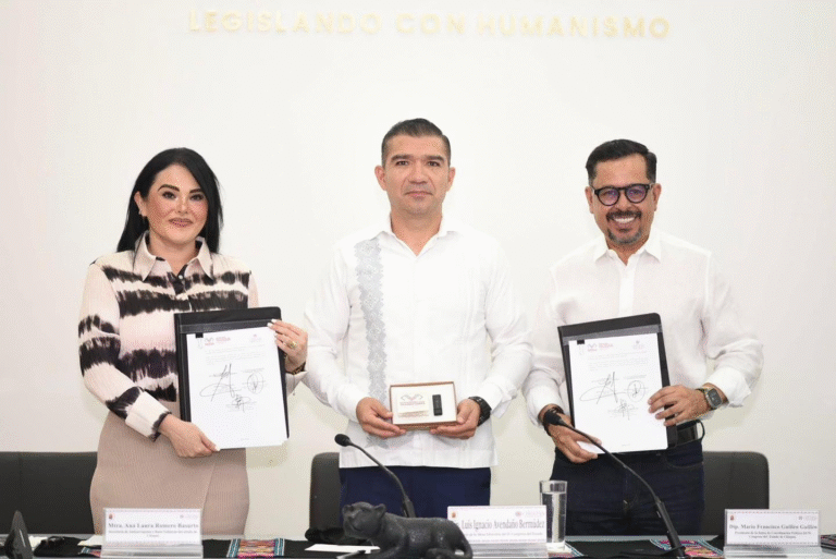 Firma Congreso convenio con Secretaría Anticorrupción para uso del Sistema DECLARA CHIAPAS