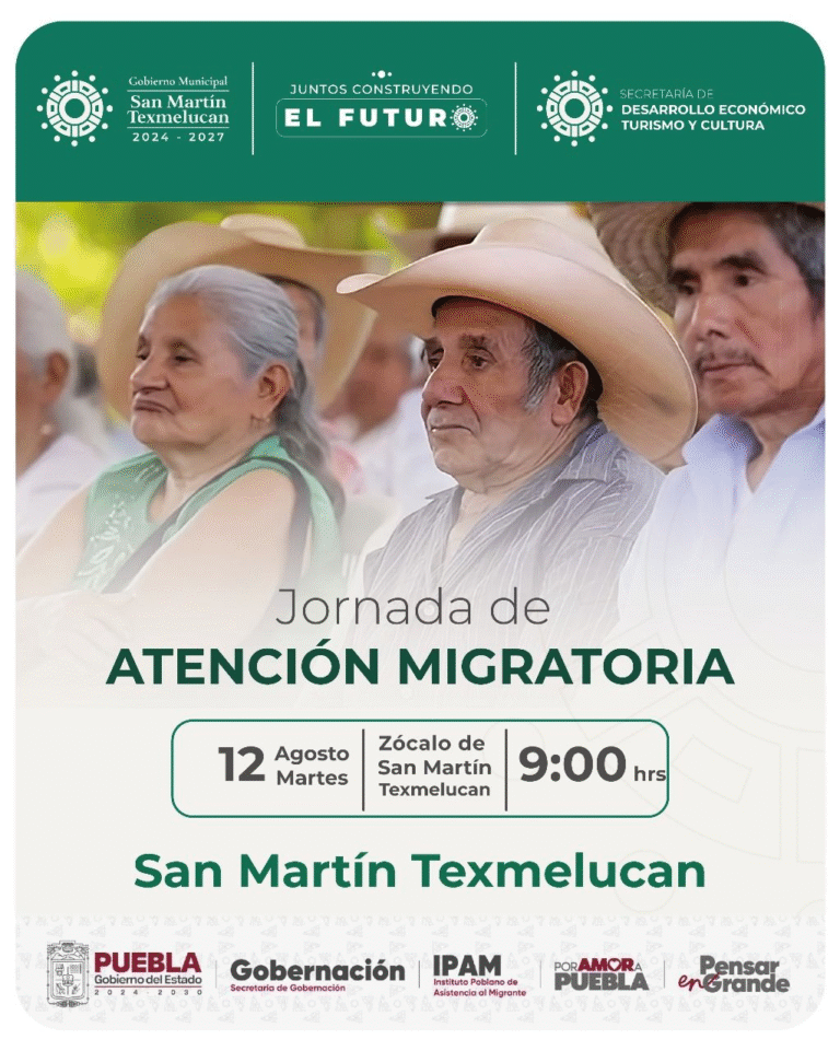 San Martín Texmelucan realiza Jornada de Atención Migratoria