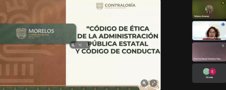 Gobierno de Morelos fortalece la aplicación del nuevo Código de Ética en el servicio público