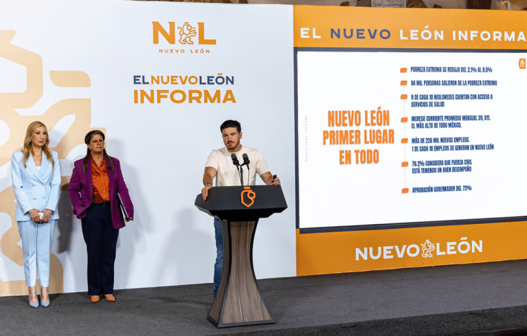 Modelo Nuevo León coloca al estado como líder en salud y reducción de pobreza: Samuel García