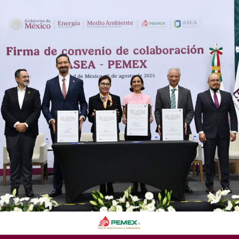 Pemex refuerza compromiso ambiental con convenio junto a ASEA