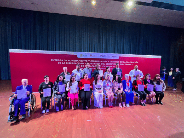 CRIS de Cuautitlán Izcalli recibe certificación para evaluar discapacidad y emitir certificados electrónicos