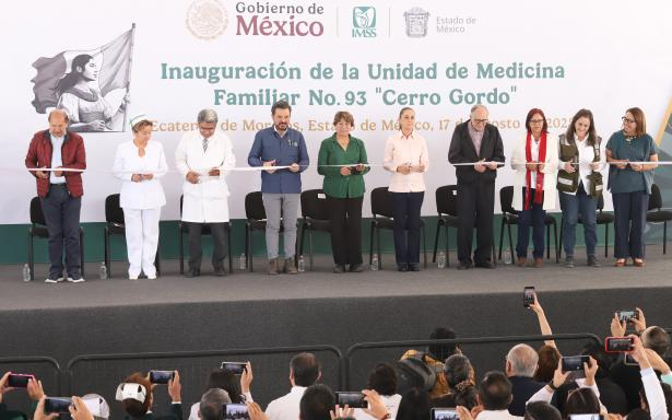 Claudia Sheinbaum inaugura la Unidad de Medicina Familiar 93 del IMSS en Ecatepec