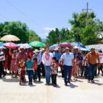 Valeria Rosales inaugura pavimentación de calle en el ejido Cuauhtémoc de Villaflores