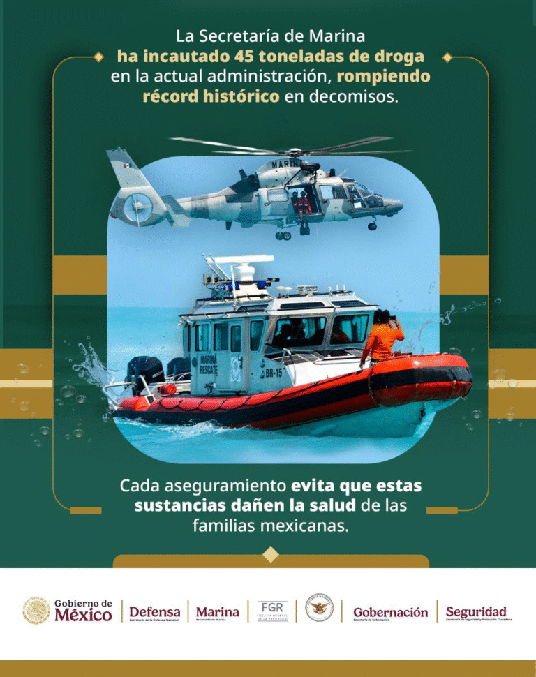 Omar García Harfuch destaca incautaciones de la Marina como parte de la Estrategia Nacional de Seguridad