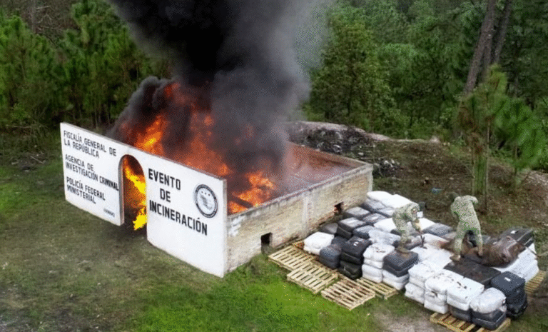 FGR destruye más de una tonelada de cocaína en Guerrero