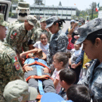 Niñas y niños de Azcapotzalco conviven con el Ejército Mexicano en jornada especial