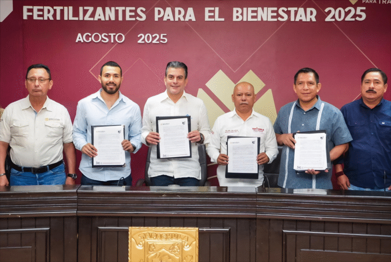 Impulsan autosuficiencia alimentaria con Programa Fertilizantes del Bienestar 2025 en Tapachula