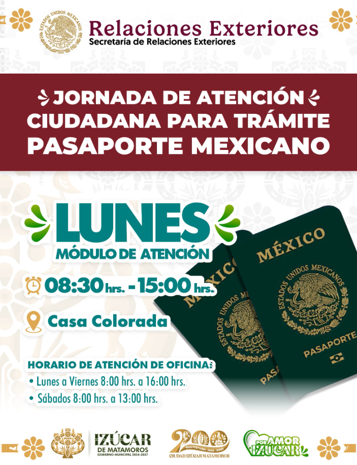 Izúcar de Matamoros instala módulo de asesoría para trámite de pasaporte mexicano