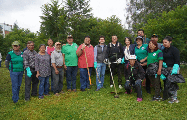Gobierno de San Martín Texmelucan impulsa jornada de limpieza en la Unidad Deportiva Ángeles Blancos