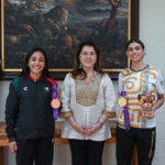 Gobernadora Margarita González Saravia reconoce a atletas morelenses por sus triunfos en Juegos Panamericanos Junior