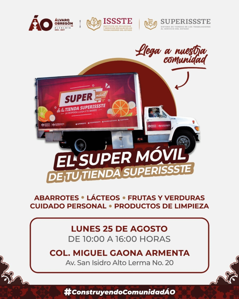 Súper móvil de Superissste llega a colonias de Álvaro Obregón