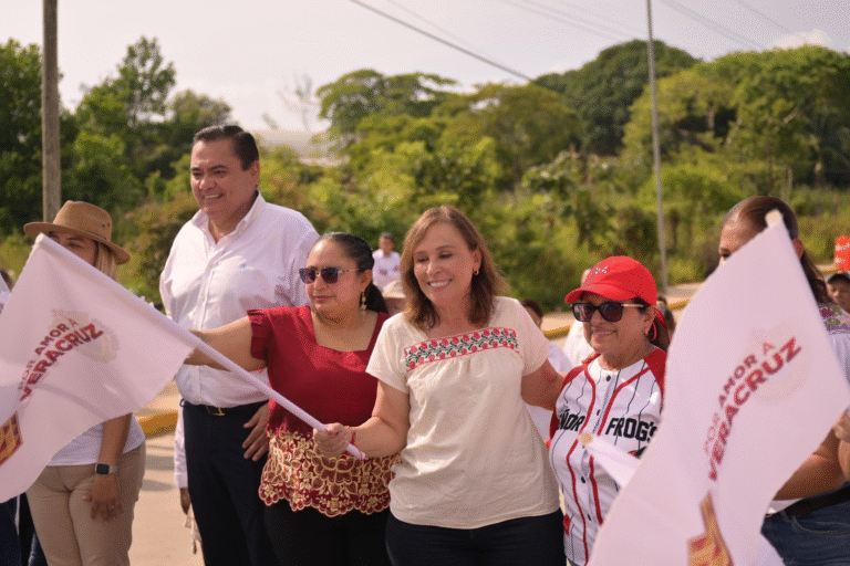Rocío Nahle inicia obra del tramo carretero El Paralelo – Las Choapas en Veracruz