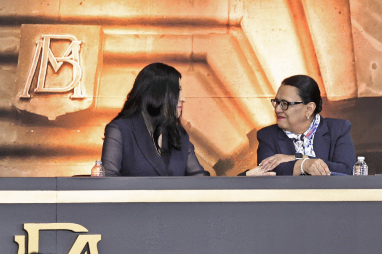 Rosa Icela Rodríguez felicita al Banco de México por su centenario y reconoce a su primera gobernadora