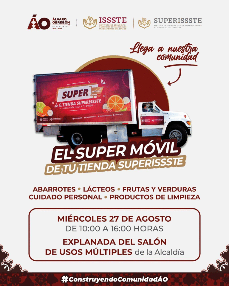 Superissste acerca productos de primera necesidad a colonias de Álvaro Obregón con el “súper móvil”