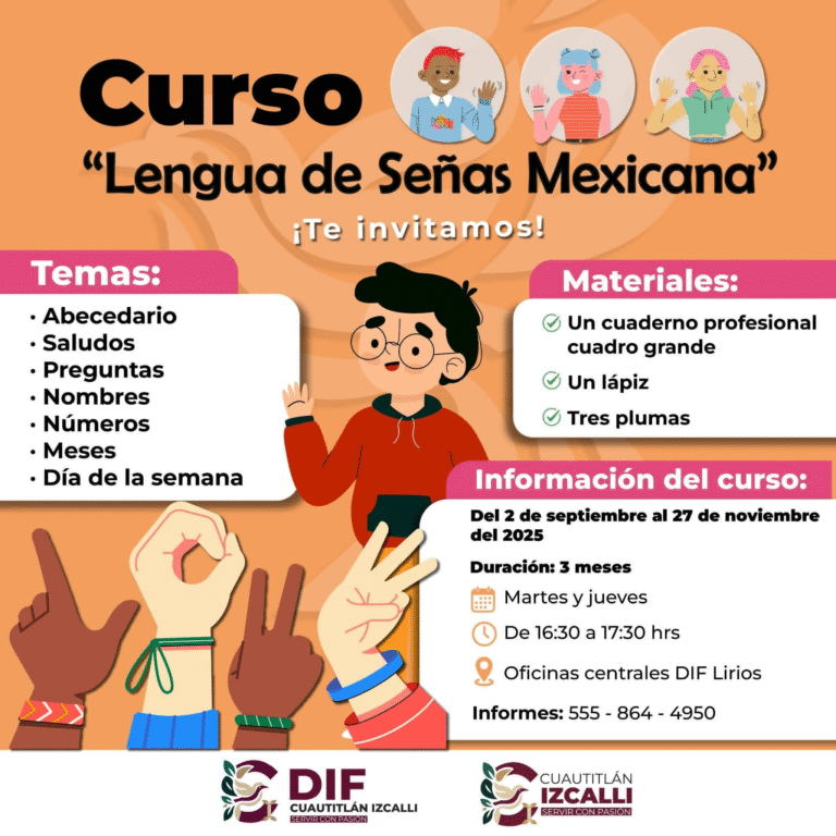 DIF Cuautitlán Izcalli lanza curso de Lengua de Señas Mexicanas para promover inclusión