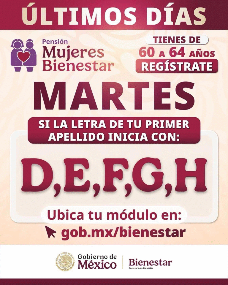 Gobierno de Cholula invita a mujeres de 60 a 64 años a registrarse en la Pensión Mujeres Bienestar